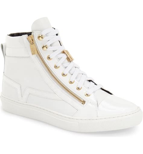 versace high tops mens|Versace zipped high top sneakers.